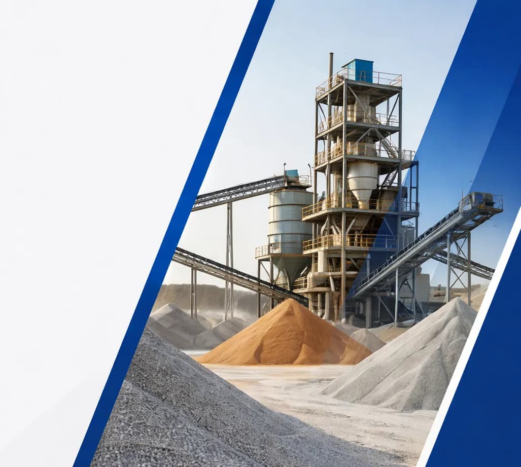 Raviraj Minerals industrial facility with mineral processing equipment and raw materials